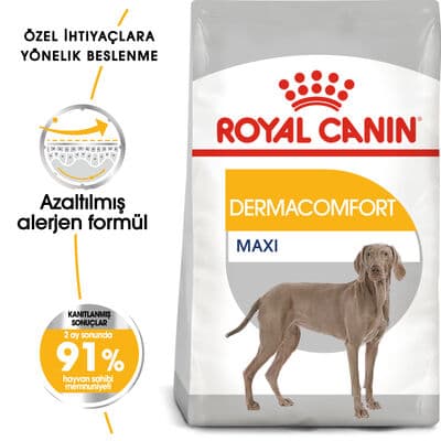 Royal Canin CCN Maxi Dermacomfort hassas derili köpekler için Köpek Maması 12 Kg görsel 3