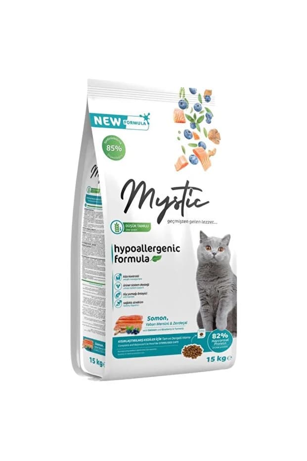 Mystic Pro Mystic Somonlu Kısırlaştırılmış Kedi Maması 15 kg