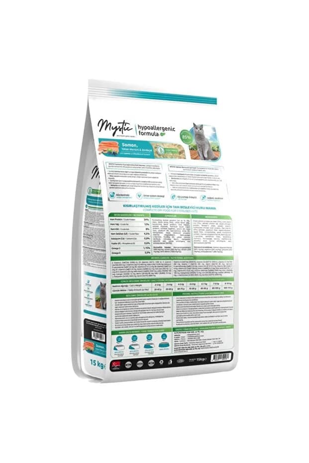 Mystic Pro Mystic Somonlu Kısırlaştırılmış Kedi Maması 15 kg görsel 2