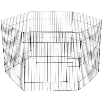 6 Parça Tel Panel Köpek Oyun Alanı 80x80 Cm