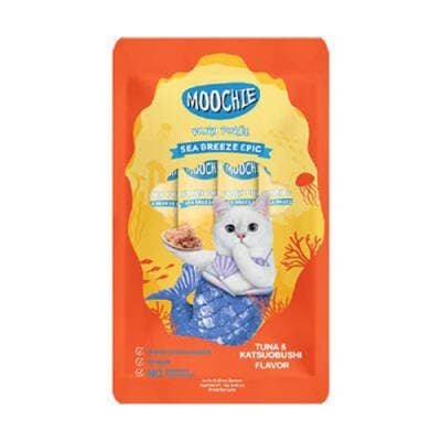 Ton Balıklı ve Katsuobushili Sıvı Kedi Ödül Maması 5x15 Gr