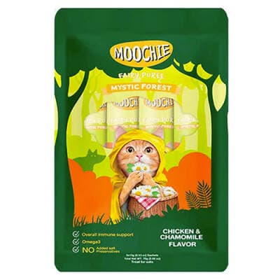 Tavuklu ve Papatyalı Sıvı Kedi Ödül Maması 5x15 Gr