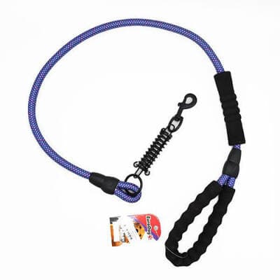 Reflektörlü Köpek Gezdirme Tasması 14 Mm 120 Cm Mor