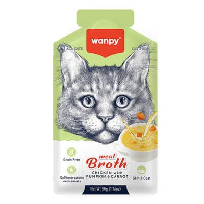 Tavuk Etli Bal Kabaklı ve Havuçlu Tahılsız Kedi Çorbası 50 Gr