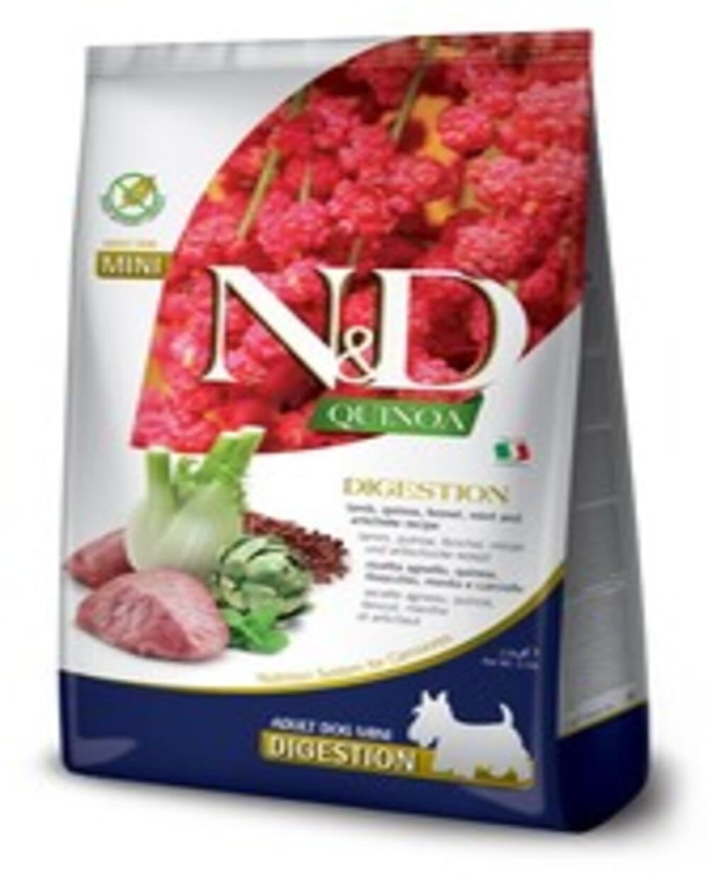 ND Quinoa Digestion Mini Kuzu Küçük Irk Köpek Maması 2,5 Kg