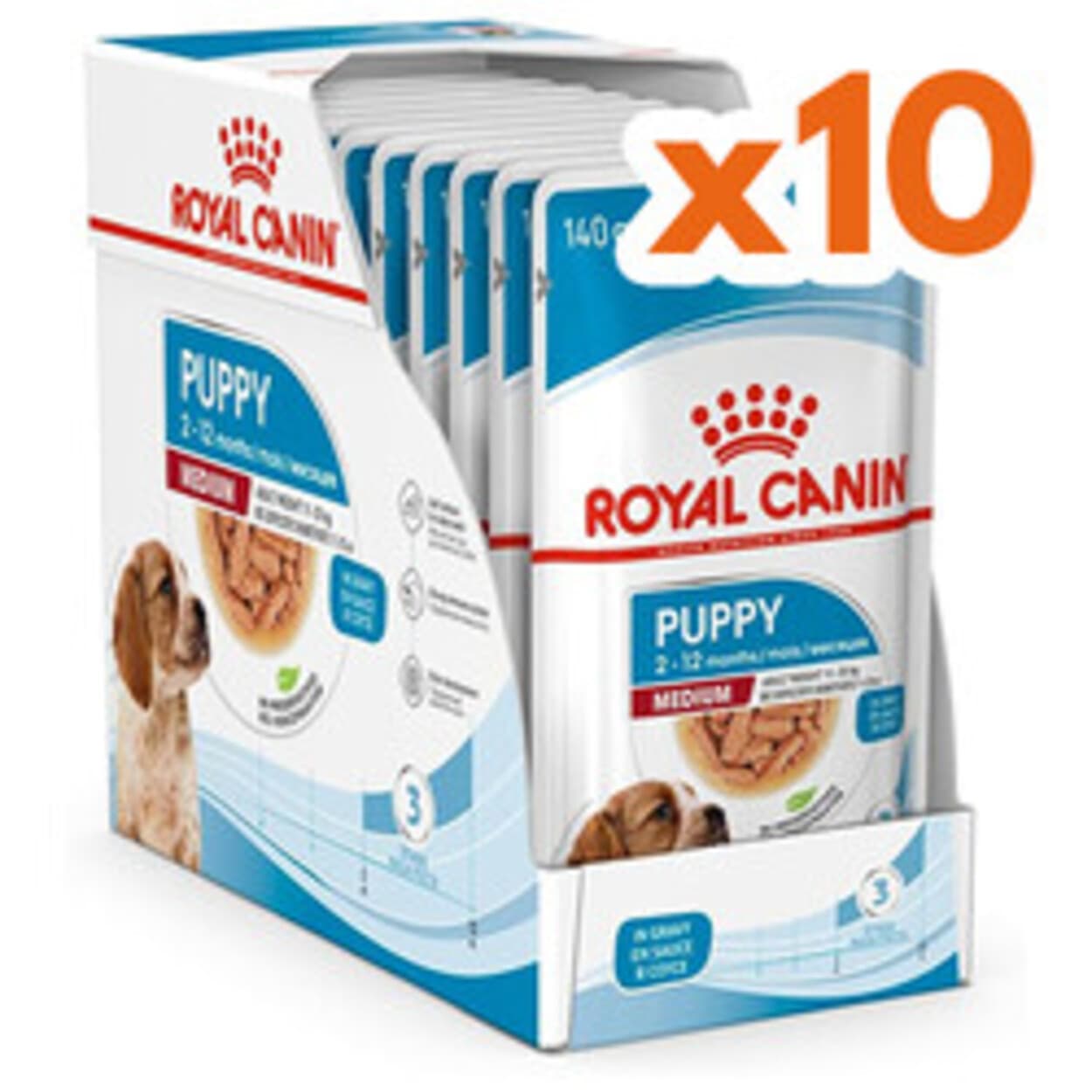 Royal Canin Medium Puppy Gravy Köpek Yaş Maması 140 Gr (10 Ad)