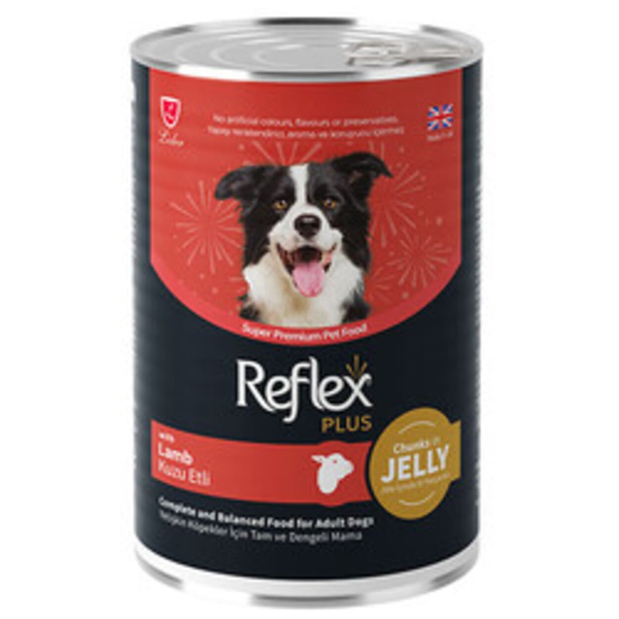 Reflex Plus Jelly Kuzu Etli Et Parçacıklı Köpek Konservesi 400 Gr
