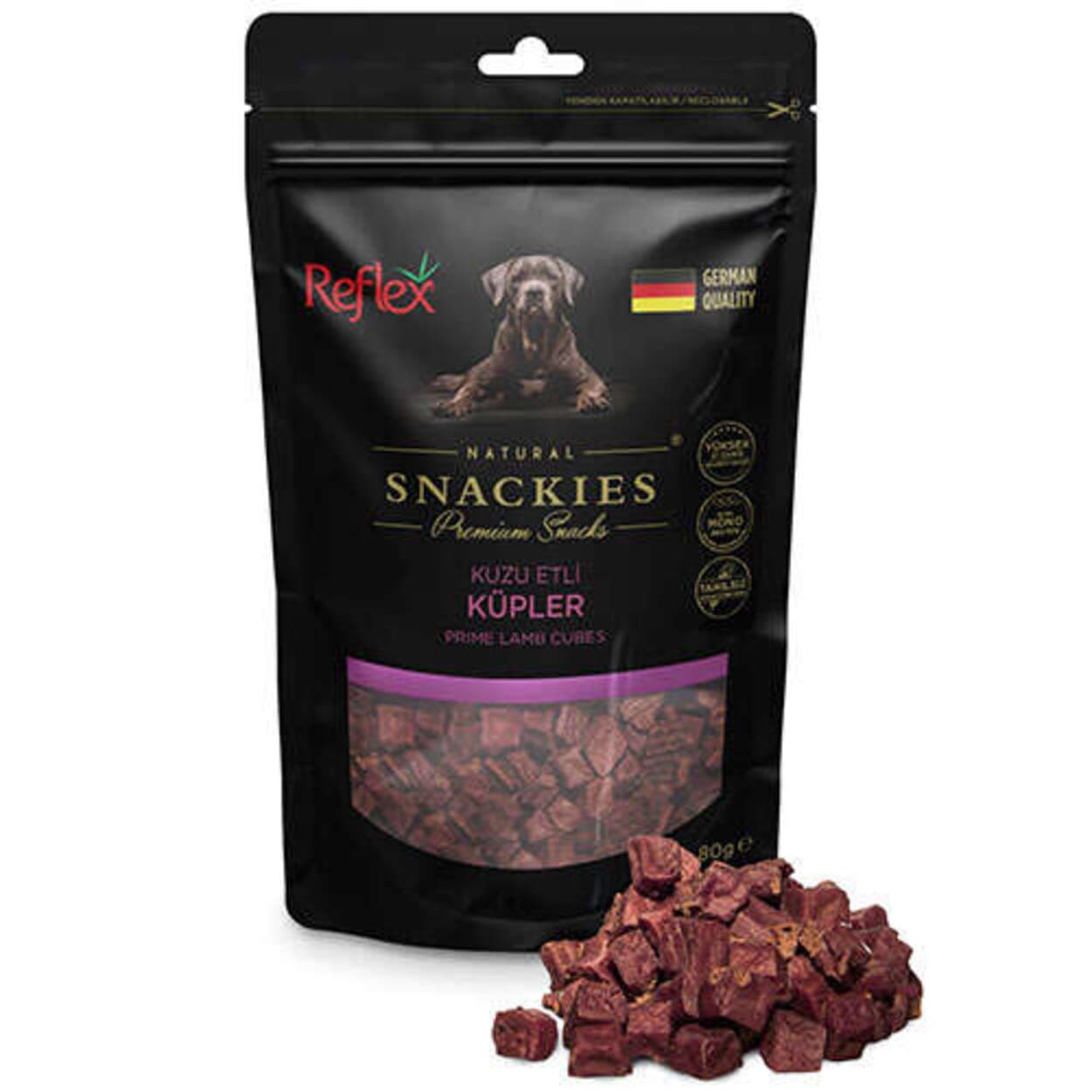 Reflex Snackies Kuzu Etli Küpler Köpek Ödül Maması 80gr