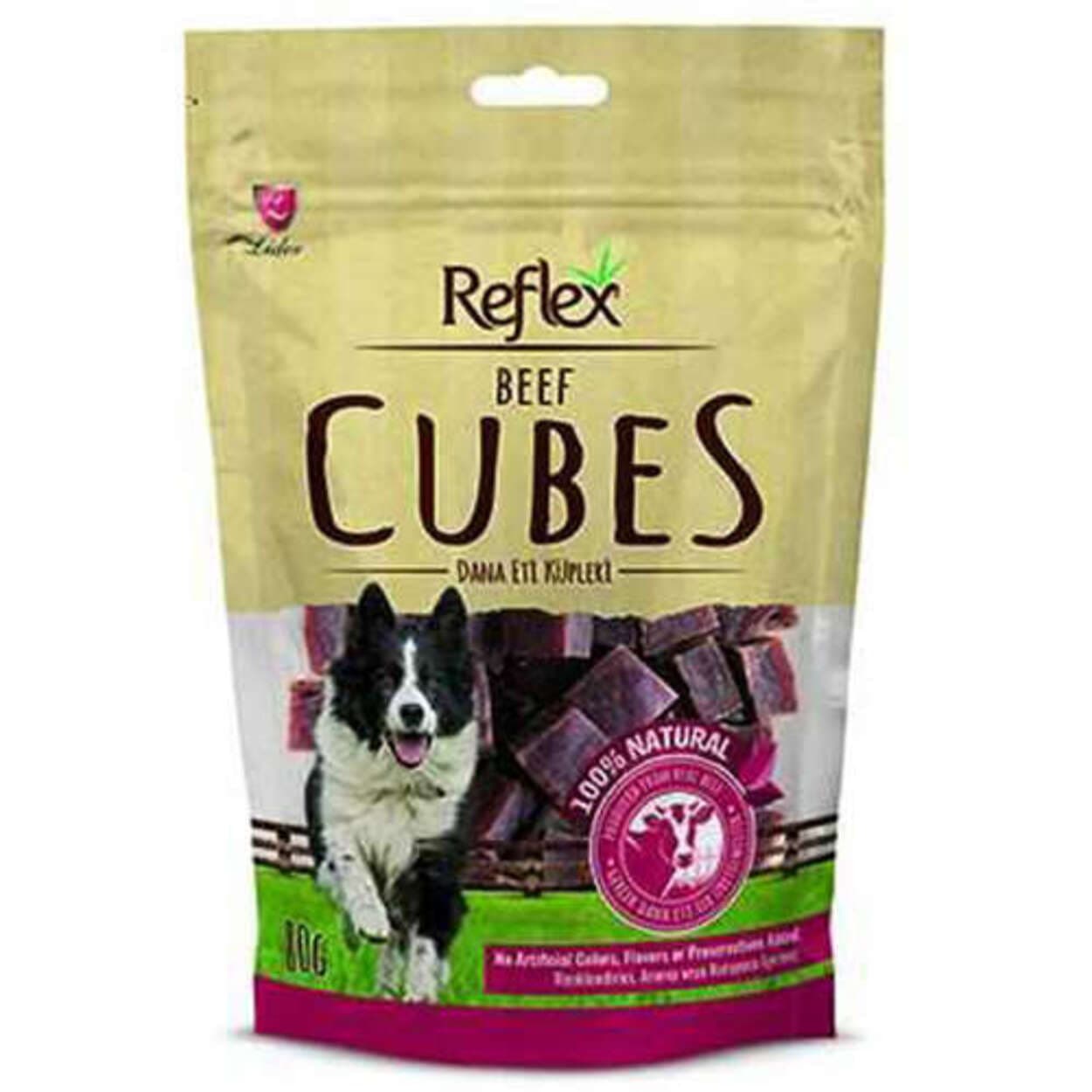 Reflex Dana Etli Küp Şeklinde Köpek Ödül Maması 80gr