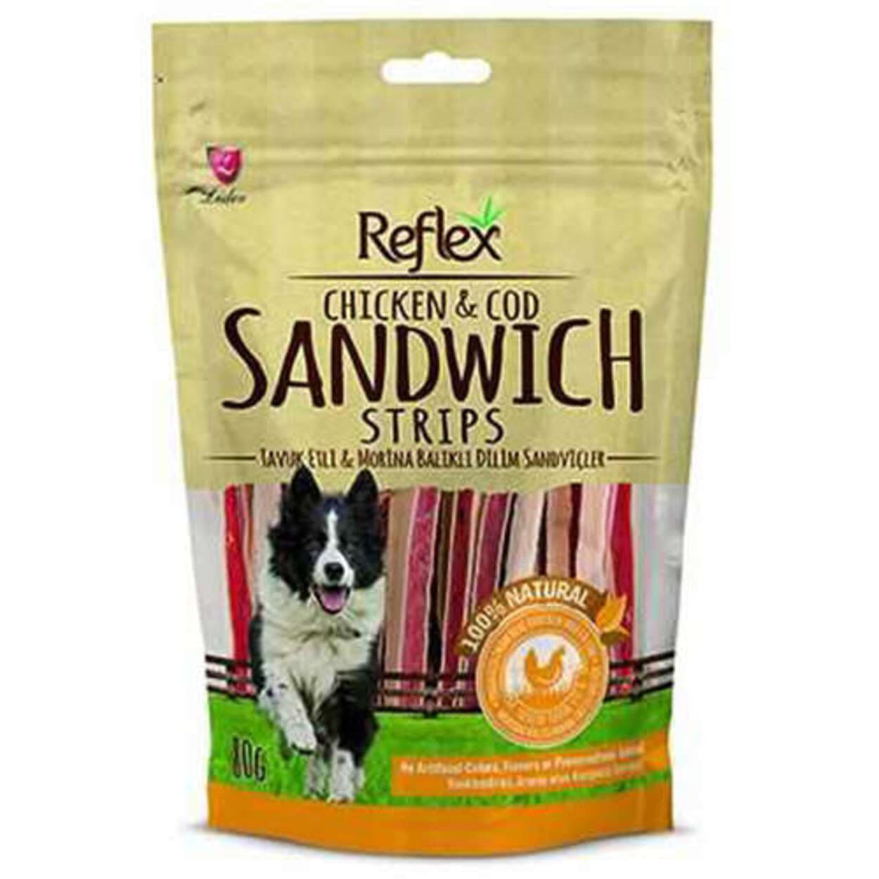 Reflex Chicken Tavuk ve Balıklı Sandviç Sticks Köpek Ödülü 80 GR