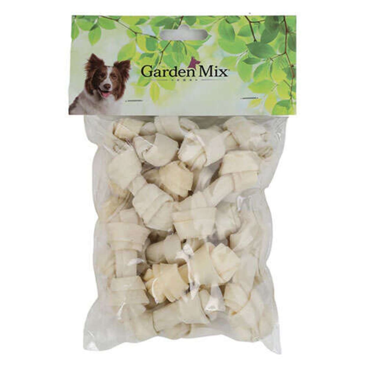 Garden Mix Beyaz Burgu Sütlü Deri Kemik 2,5 - 3 cm - (20 li Paket)