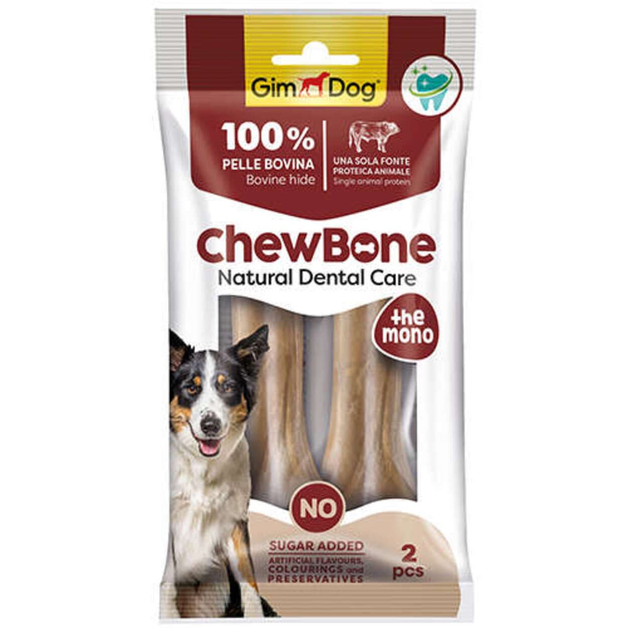 Gimdog Chew Bone Naturel Press Çiğneme Kemiği Köpek Ödülü (2 Li Paket) 120 Gr - 14 Cm