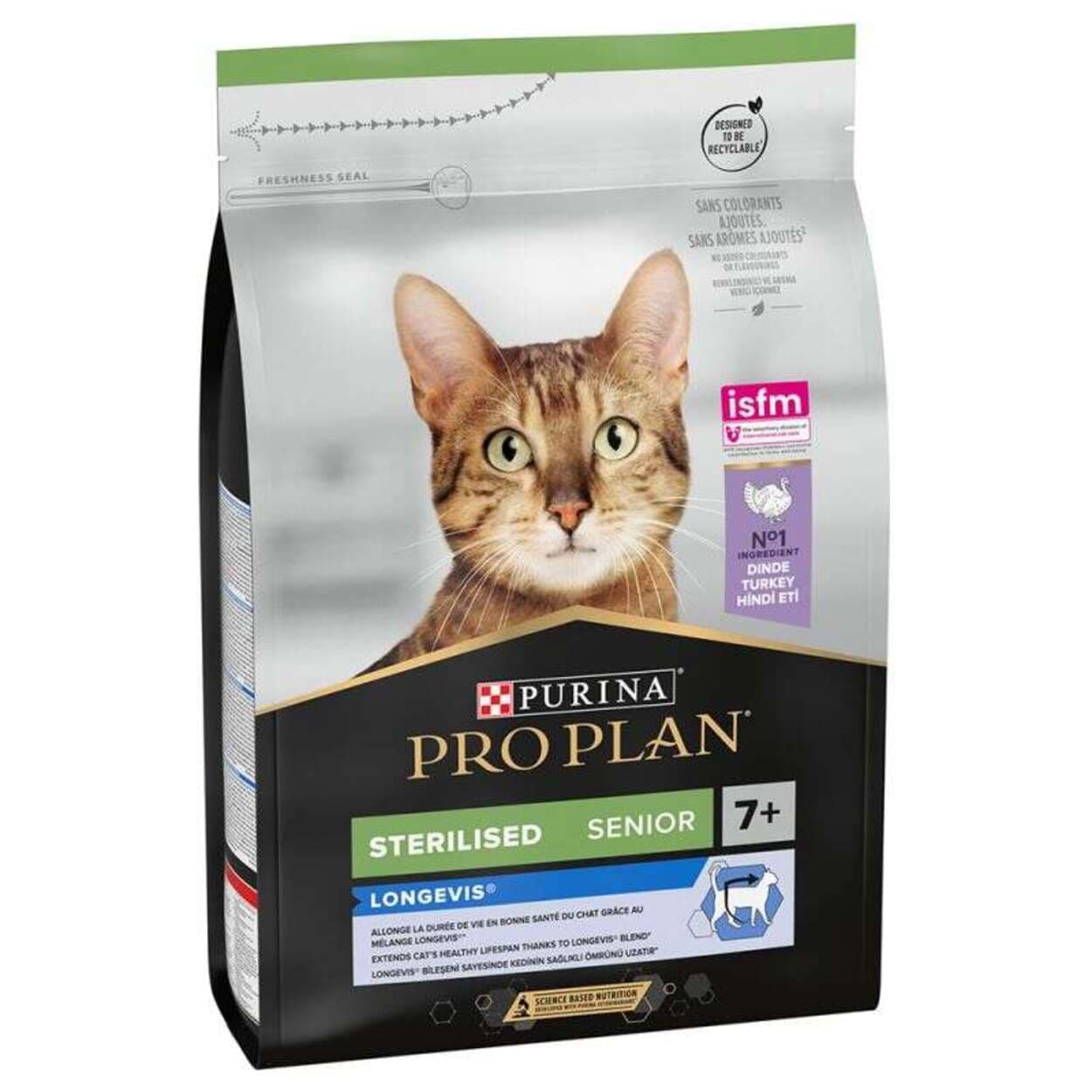 Pro Plan 7+ Kısırlaştırılmış Hindili Yaşlı Kedi Maması 3 Kg