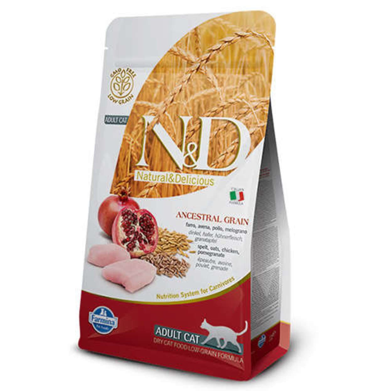 ND Düşük Tahıllı Tavuk Nar Kedi Maması 10 Kg