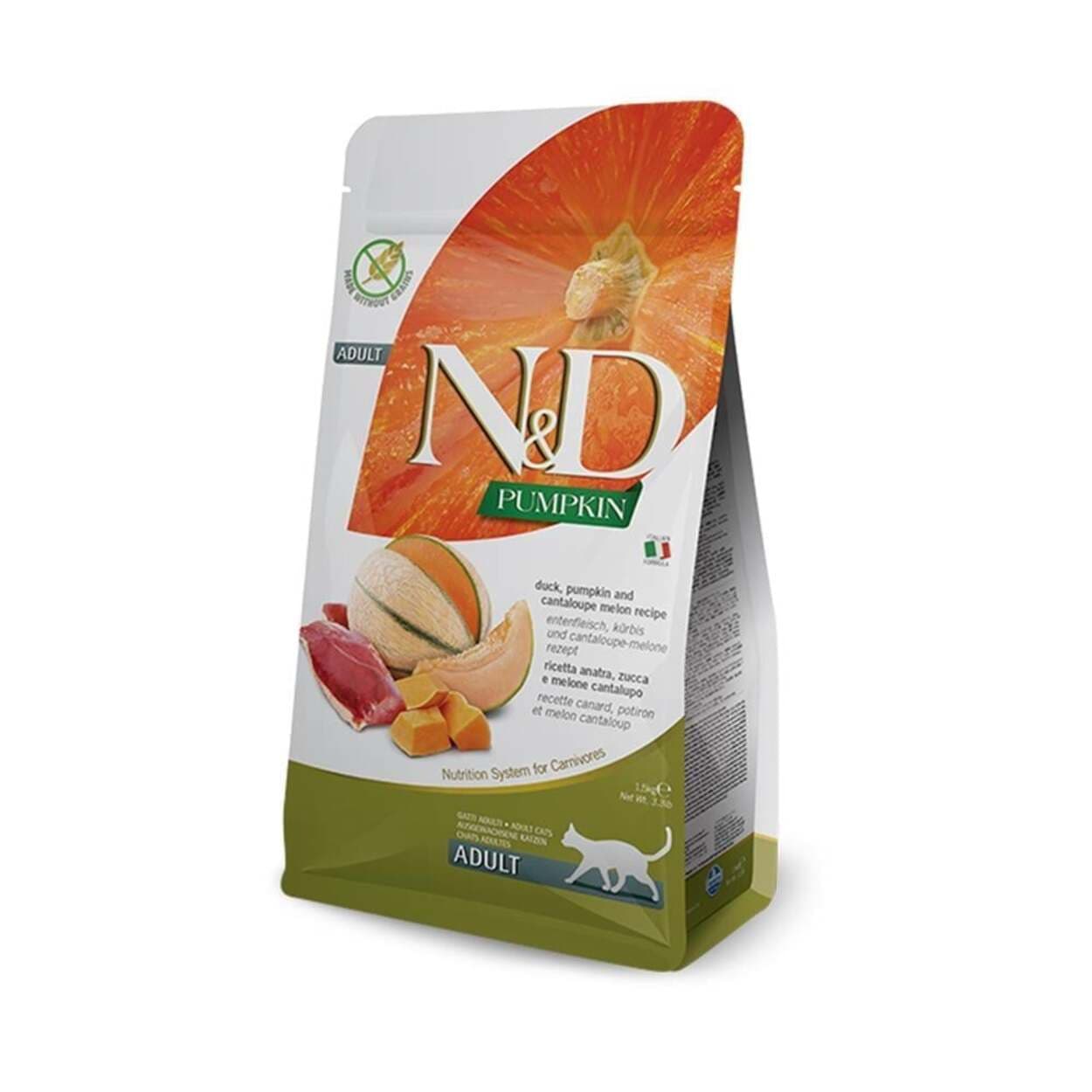ND Tahılsız Ördekli ve Bal Kabaklı Kedi Maması 1,5 Kg