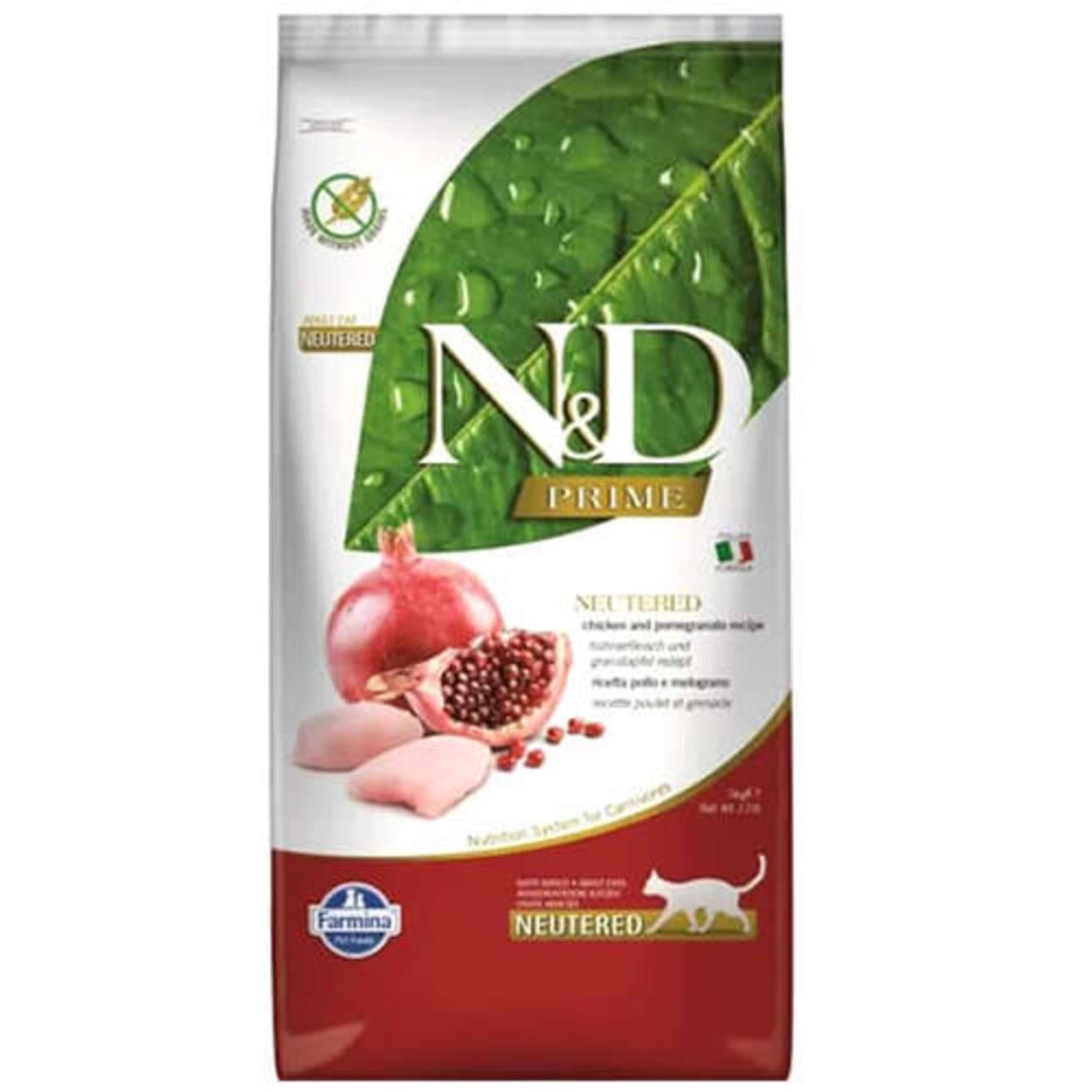 ND Tahılsız Tavuk Nar Kısırlaştırılmış Kedi Maması 10 Kg
