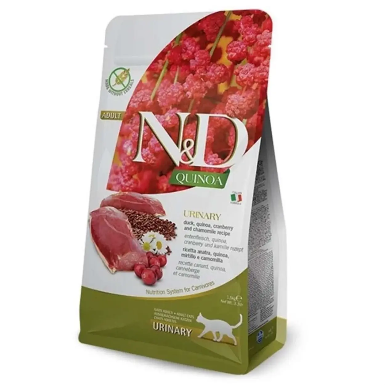 ND Quinoa Urinary Ördek Kinoa İdrar Yolları Sağlığı Kedi Maması 1,5 Kg
