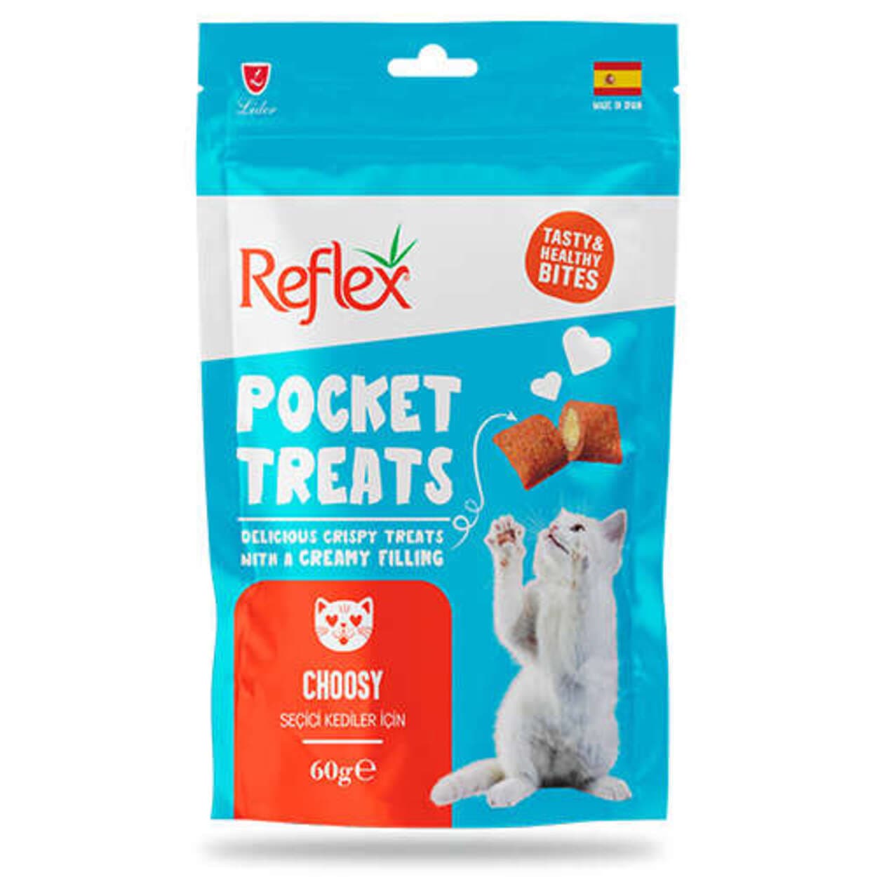 Reflex Pocket Treats Choosy Seçiçi Kediler İçin Kedi Ödül Maması 60 Gr