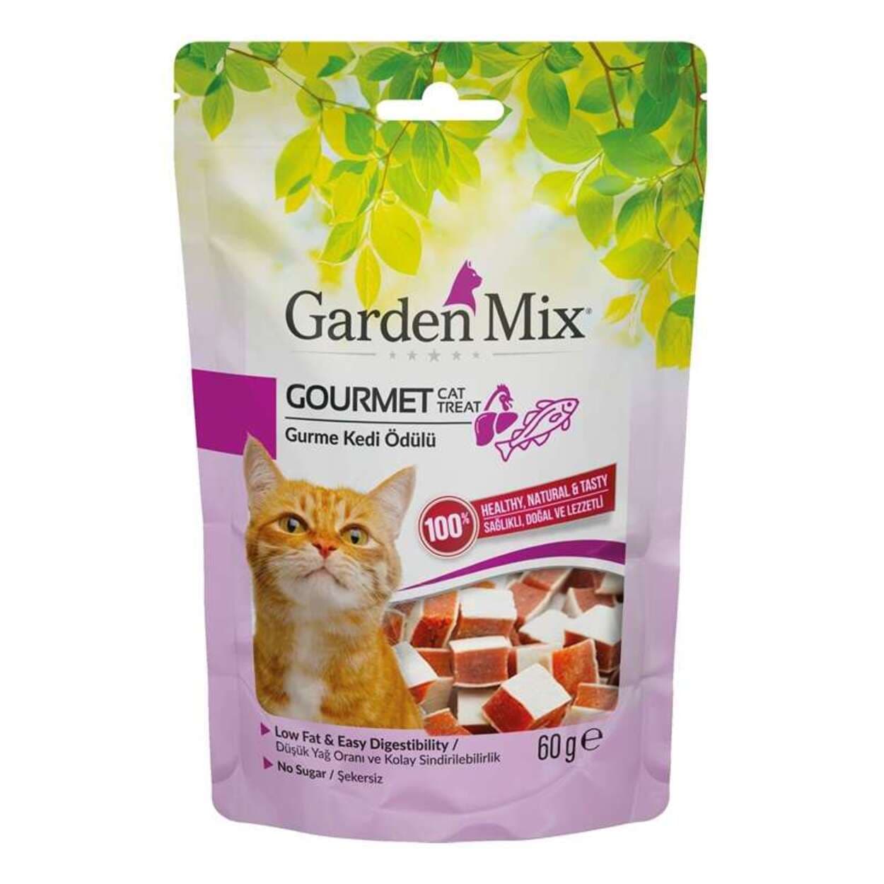 Garden Mix Gurme Tavuk Etli ve Balıklı Kedi Ödülü 60 Gr