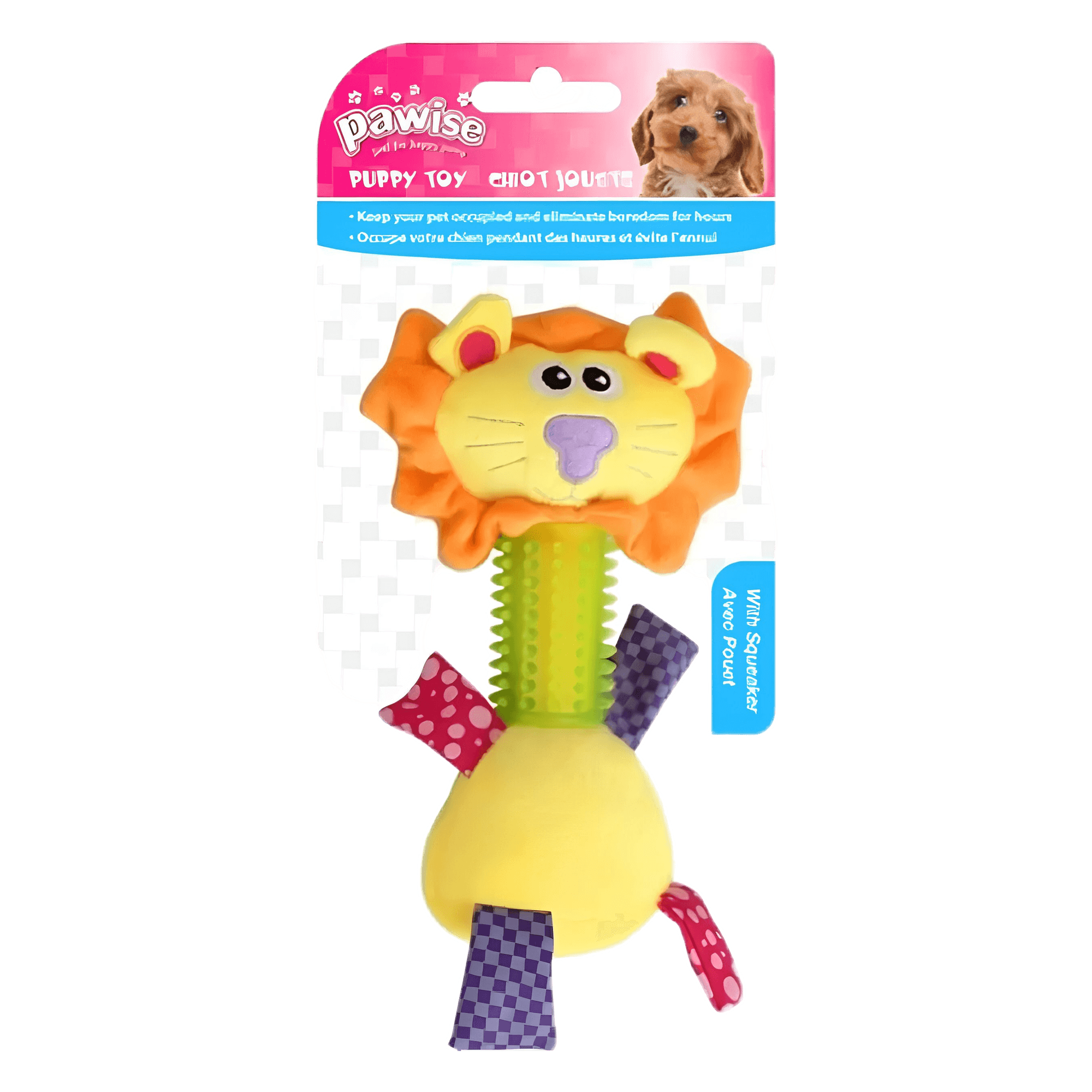 Pawise Long Neck Lion-Uzun Boyunlu Aslan Köpek Oyuncağı
