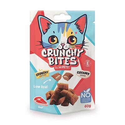 Crunchy Bites Biftekli Kedi Ödül Maması 60 Gr