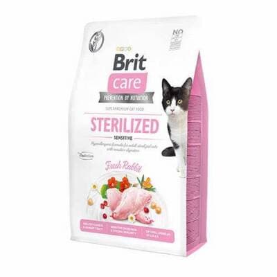 Sensitive Hypoallergenic Tavşanlı Tahılsız Kısırlaştırılmış Kedi Maması 2 Kg