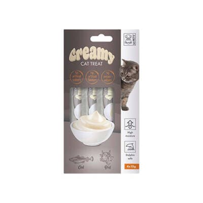 Morina Balıklı ve Biftekli Krema Kedi Ödül Maması 4x15 Gr
