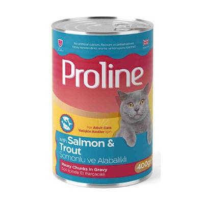 Somonlu ve Alabalıklı Sos İçinde Gravy Yetişkin Kedi Konservesi 400 Gr