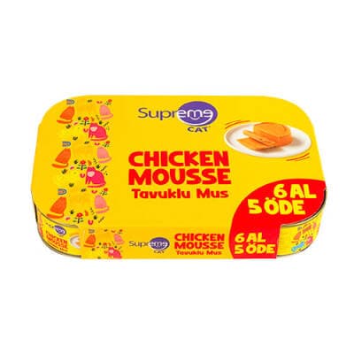 Cat Mousse Tavuklu Yetişkin Kedi Konservesi 85 Gr 6 Al 5 Öde
