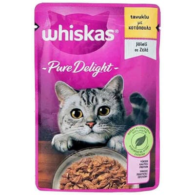 Pouch Pure Delight Jöle İçinde Tavuklu Yetişkin Kedi Konservesi 85 Gr