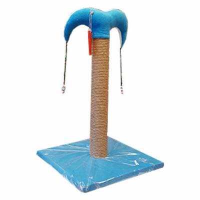 İnce Kedi Tırmalama Tahtası 50 Cm Mavi