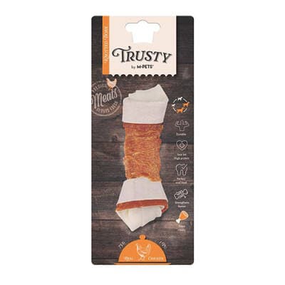 Trusty Extra Tavuklu Düğümlü Kemik Köpek Ödülü 75 Gr 15,3 Cm