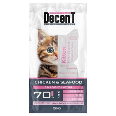 Premium Tavuklu ve Balıklı Yavru Kedi Maması 15 Kg
