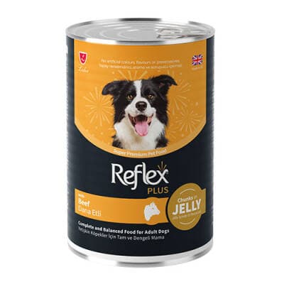 Jöle İçinde Et Parçacıklı Dana Etli Yetişkin Köpek Konservesi 400 Gr