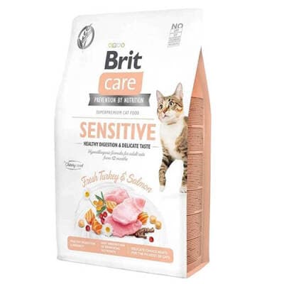 Sensitive Hypoallergenic Hindili ve Somonlu Tahılsız Yetişkin Kedi Maması 7 Kg