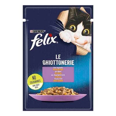 Pouch Kuzu Etli Yetişkin Kedi Konservesi 6 Adet 85 Gr