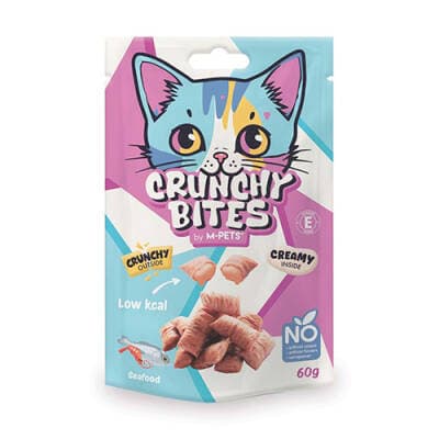 Crunchy Bites Deniz Mahsüllü Kedi Ödül Maması 60 Gr