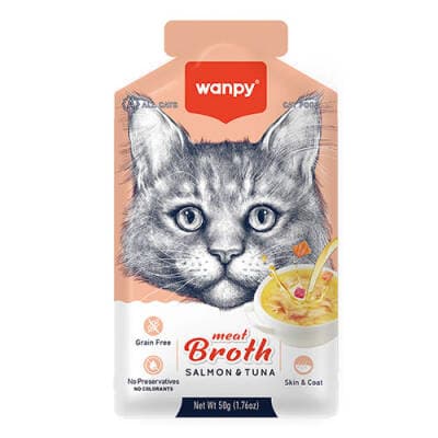 Ton Balıklı ve Somonlu Tahılsız Kedi Çorbası 50 Gr