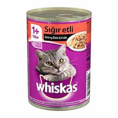 Gravy Soslu Sığır Etli Yetişkin Kedi Konservesi 6 Adet 400 Gr