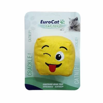 Dil Çıkaran Smiley Küp Kedi Oyuncağı