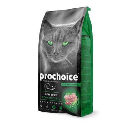 Pro 36 Kuzulu ve Pirinçli Yetişkin Kedi Maması 15 Kg