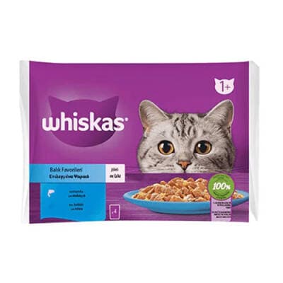 Pouch Jöle İçinde Somonlu ve Ton Balıklı Yetişkin Kedi Konservesi 4 Adet 85 Gr
