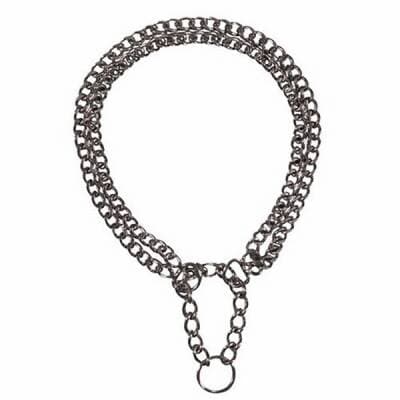 2 Sıra Zincir Köpek Boyun Tasması 55 Cm 2,5 Mm