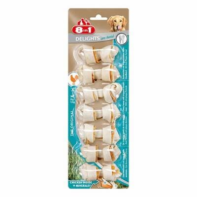 Delights Pro Dental Bones Düğümlü Tavuklu Ağız Bakım Kemik Köpek Ödülü XS 84 Gr
