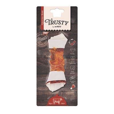 Trusty Extra Sığır Etli Düğümlü Kemik Köpek Ödülü 75 Gr 15,3 Cm