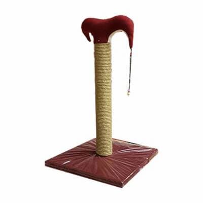 İnce Kedi Tırmalama Tahtası 50 Cm Bordo