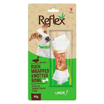 Ördek Eti Sargılı Düğümlü Köpek Çiğneme Kemiği 40 Gr