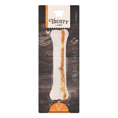 Trusty Tavuklu Presli Kemik Köpek Ödülü 130 Gr 22,2 Cm