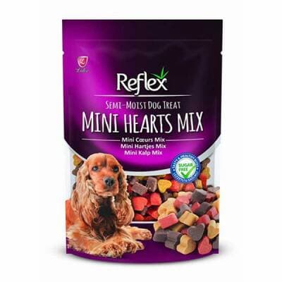 Semi Moist Mini Kalp Mix Yarı Yumuşak Köpek Ödülü 150 Gr
