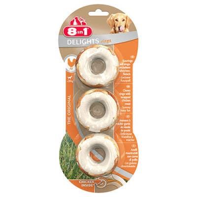 Delights Bones Tavuklu Halka Ağız Bakım Kemik Köpek Ödülü 119 Gr